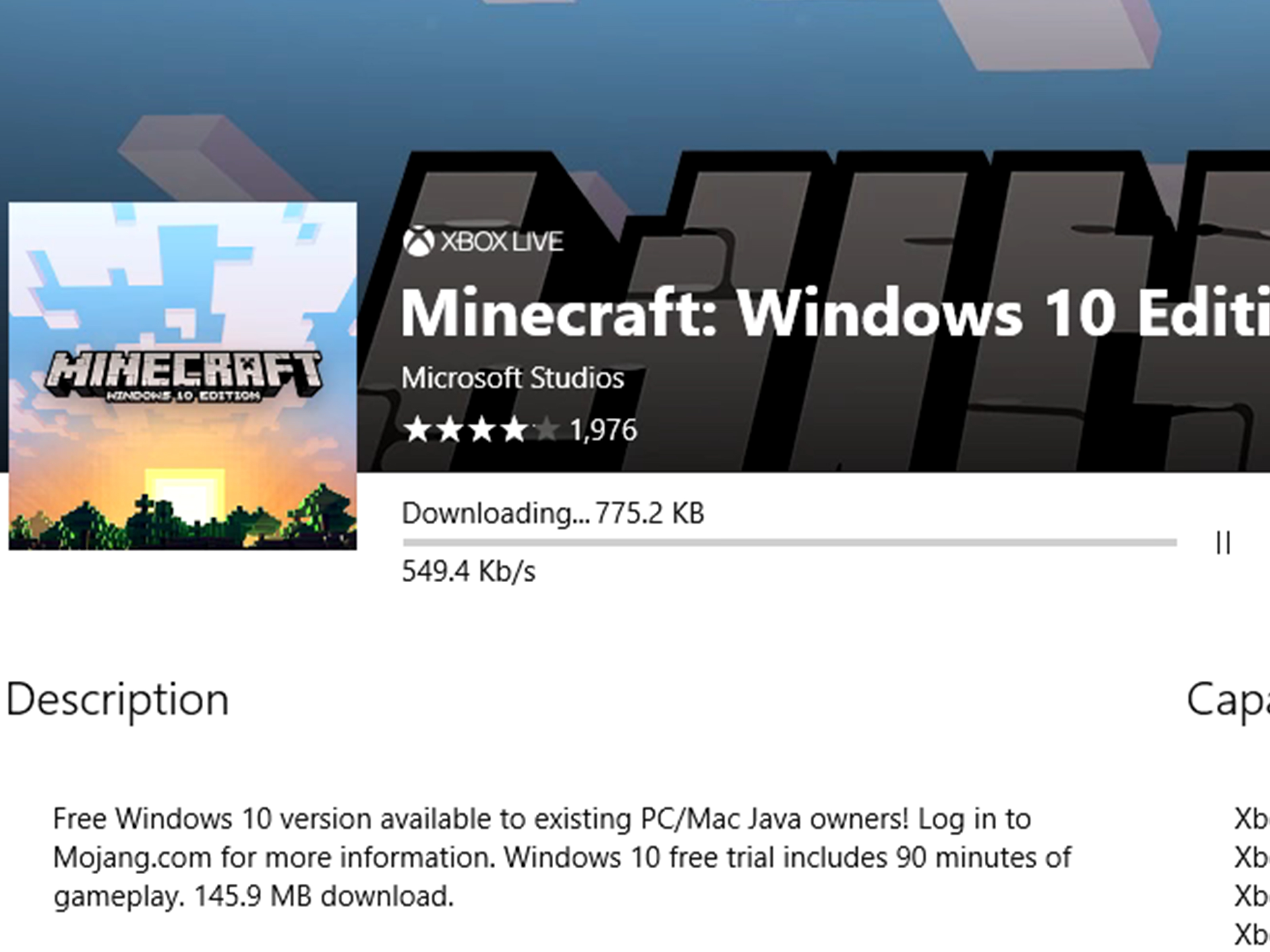 claim minecraft windows 10 free